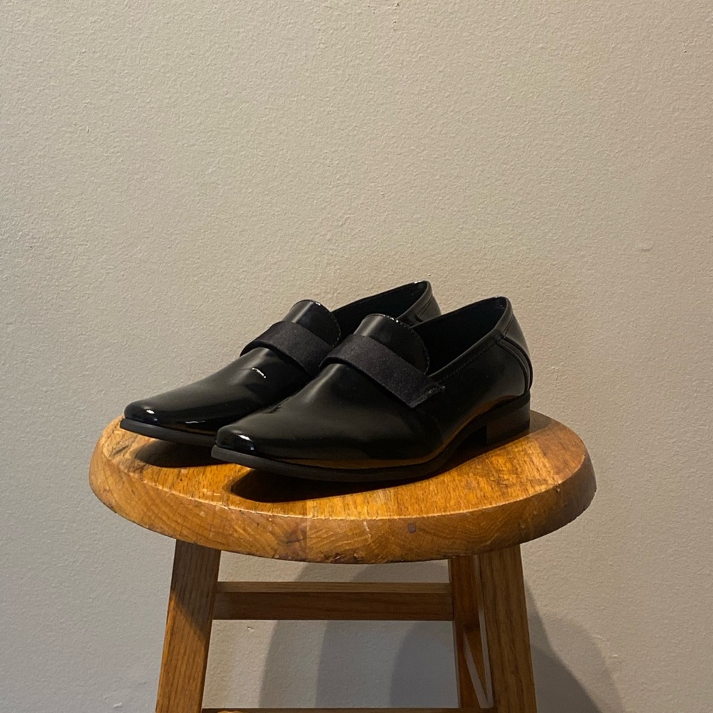 Calvin Klein Men's Bernard Patent Slip-on Loafer